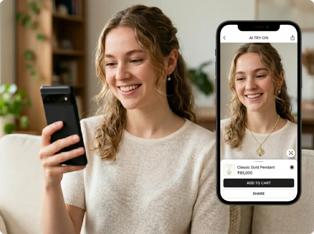 AI Try-On for Jewellery Virtual Experience India
